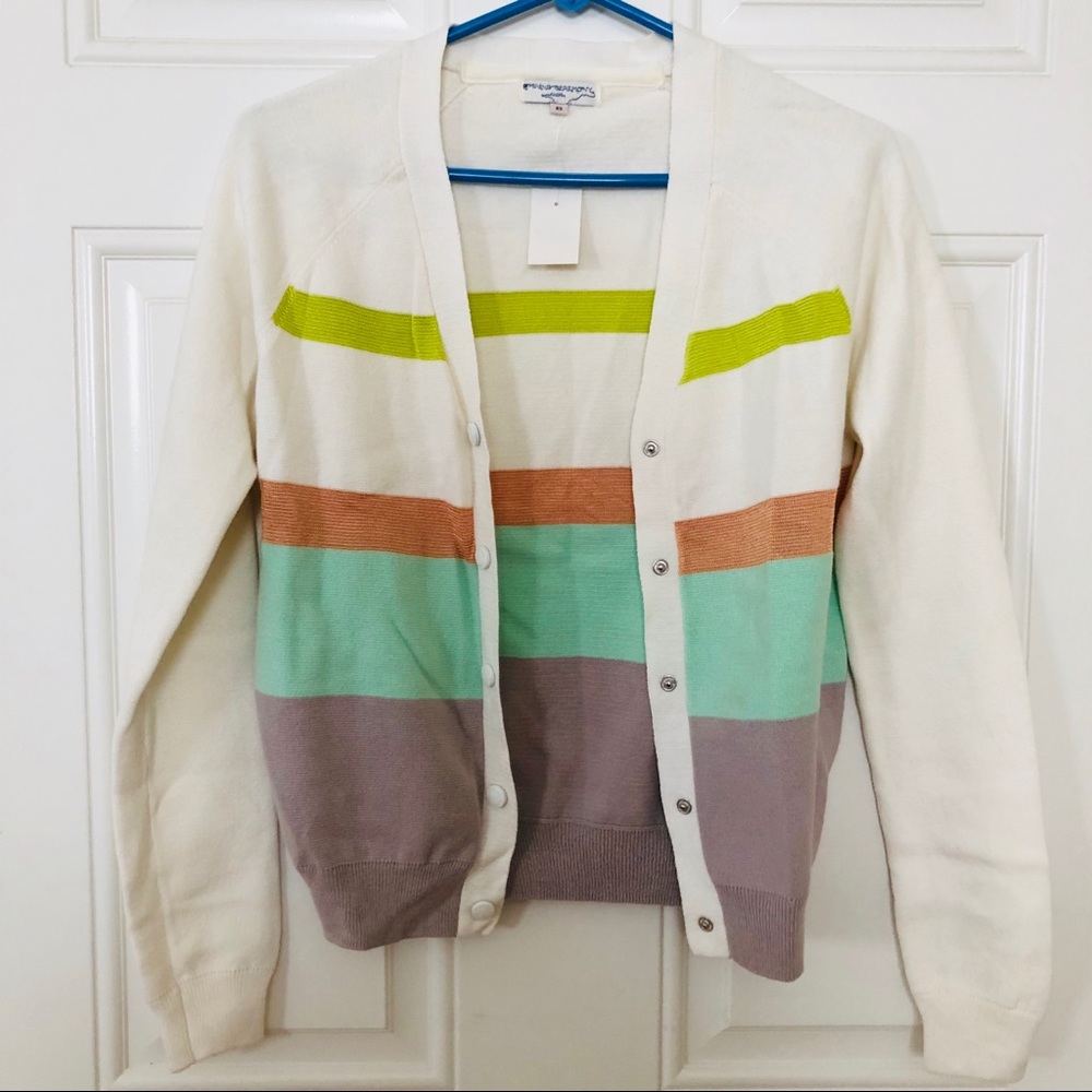 Opening Ceremony Knit Striped Cardigan Size XS NWT